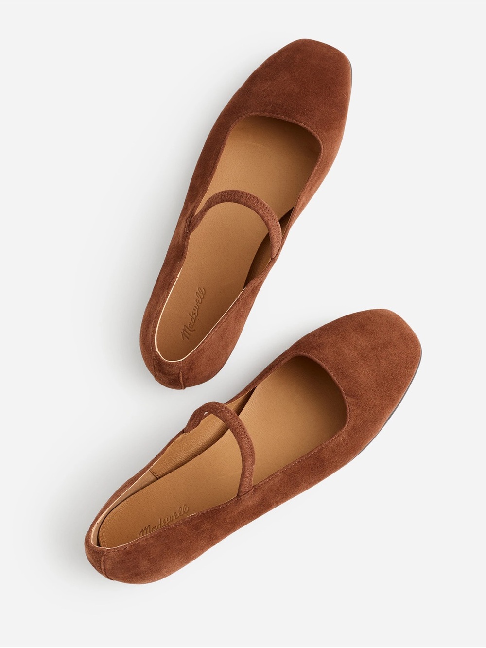 Madewell The Greta Ballet Flat in Suede